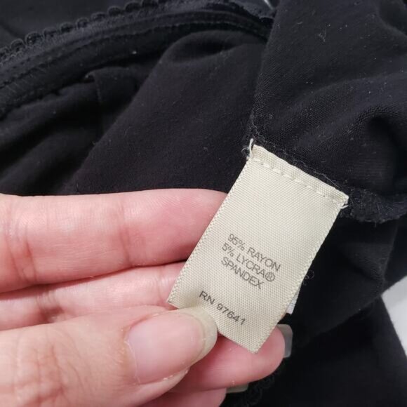 J. Jill Pull-on Wide Leg Pants Womens Black XL Stretch Comfort Loungewear Casual - Picture 9 of 15